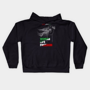 Women Life Freedom, Iran protests Kids Hoodie